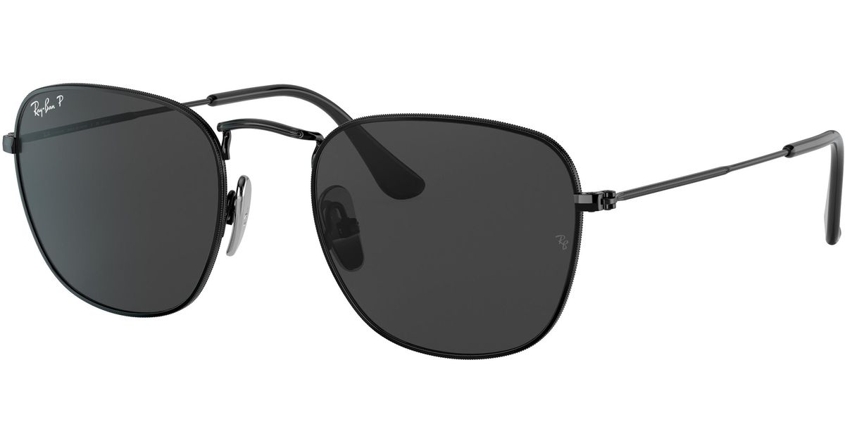 Ray-Ban Frank Titanium Limited Edition Sunglasses Black Frame Black Lenses  Polarized 51-20 | Lyst