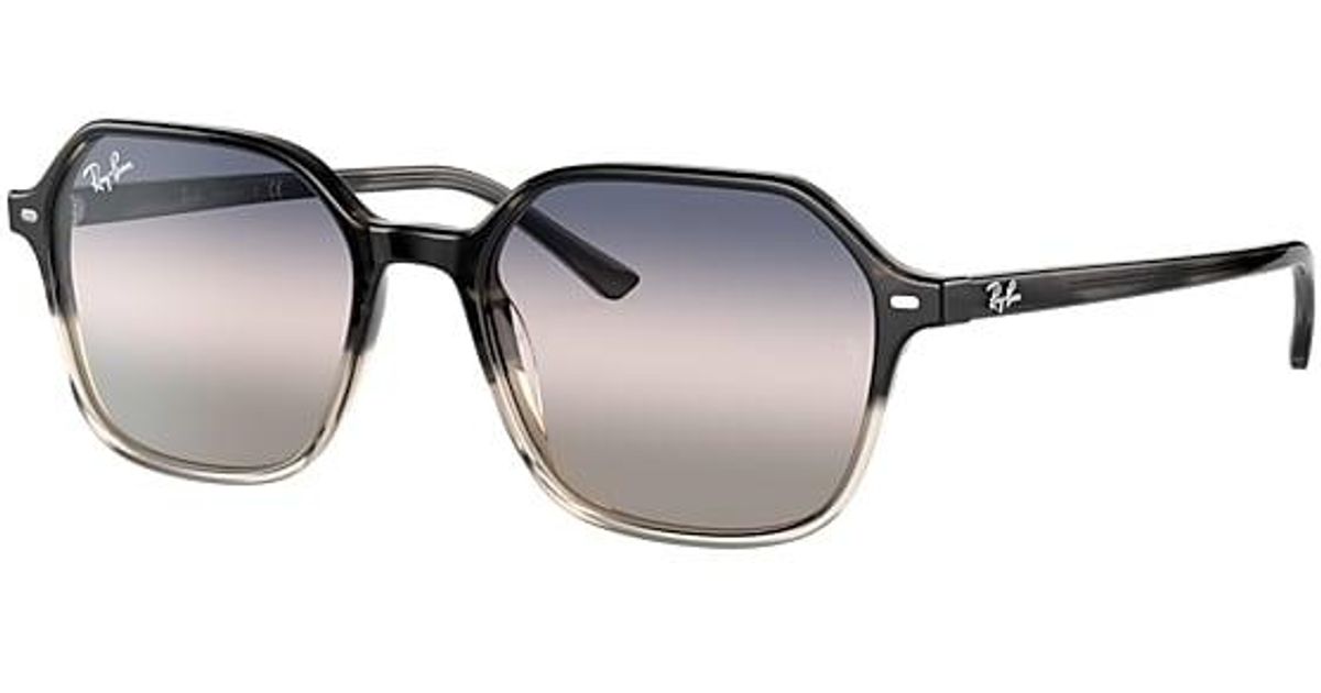 Ray-Ban John Bi-gradient Rox_frame Grey Havana Frame Pink Lenses 53-23 in  Black - Lyst