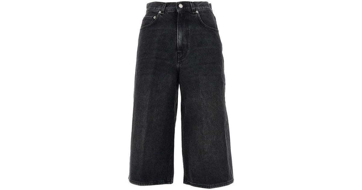 Haikure 'Belle' Denim Bermuda Shorts in Black | Lyst