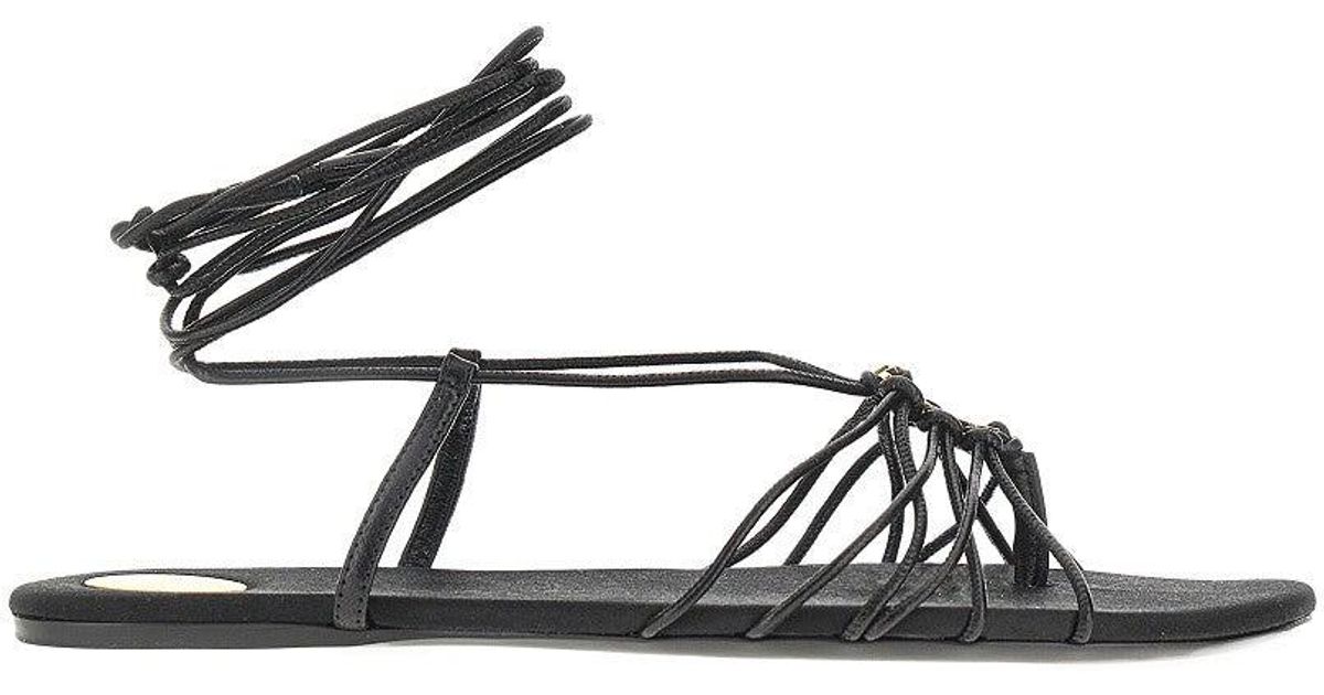 Saint Laurent Brown Flat Sandals main image 0