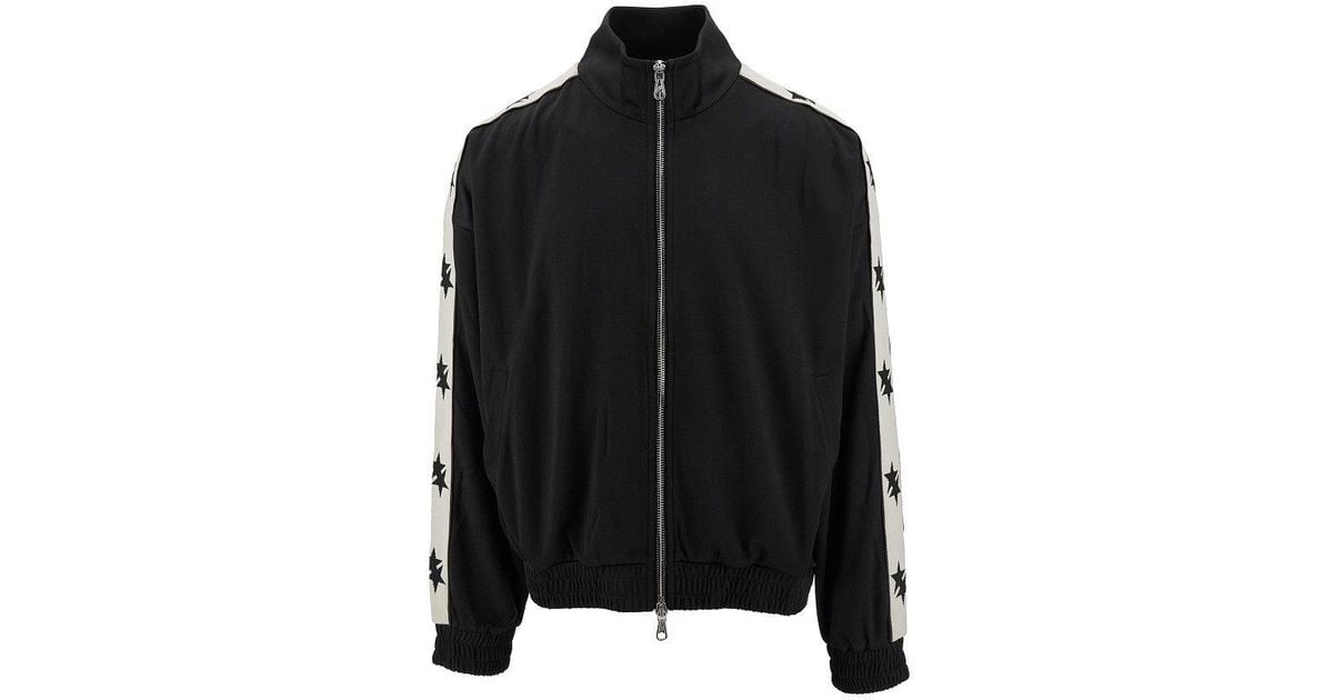Cole Buxton 'Two Star Tape' Track Jacket in Black for Men | Lyst
