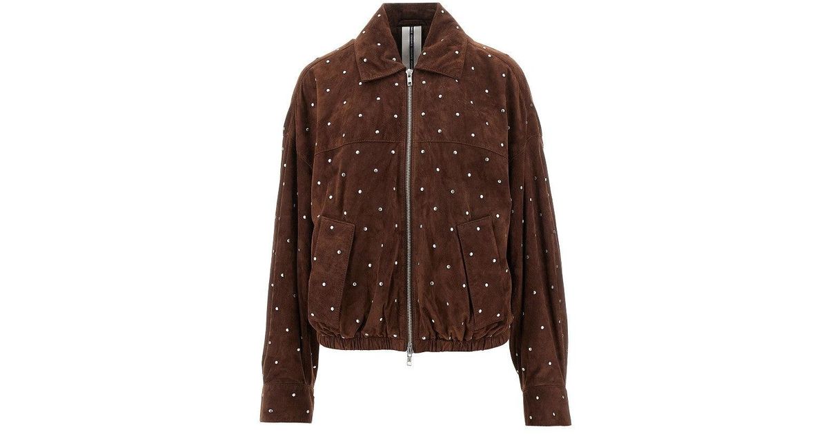 Smooth and Sleek Suede Leather Bomber Jacket