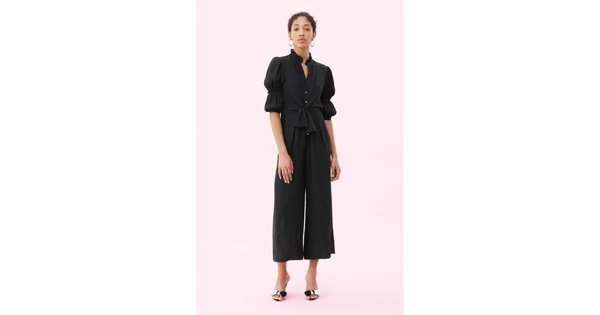 rebecca taylor heart jacquard silk jumpsuit