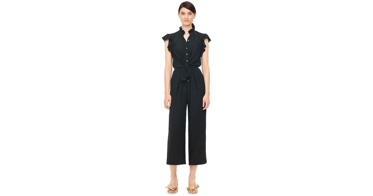 rebecca taylor heart jacquard silk jumpsuit