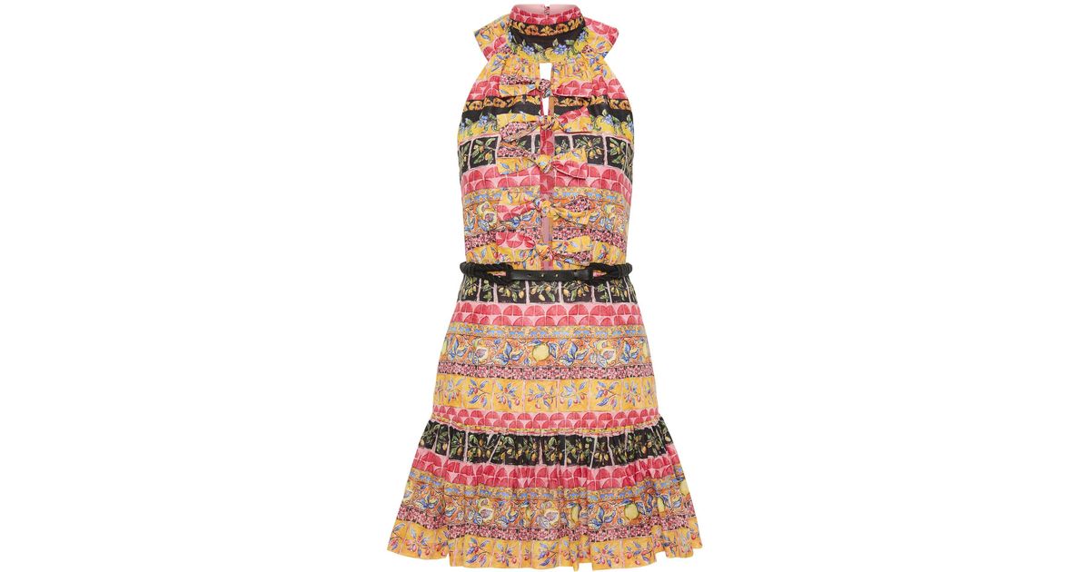 Rebecca Vallance Skye Halter Mini Dress