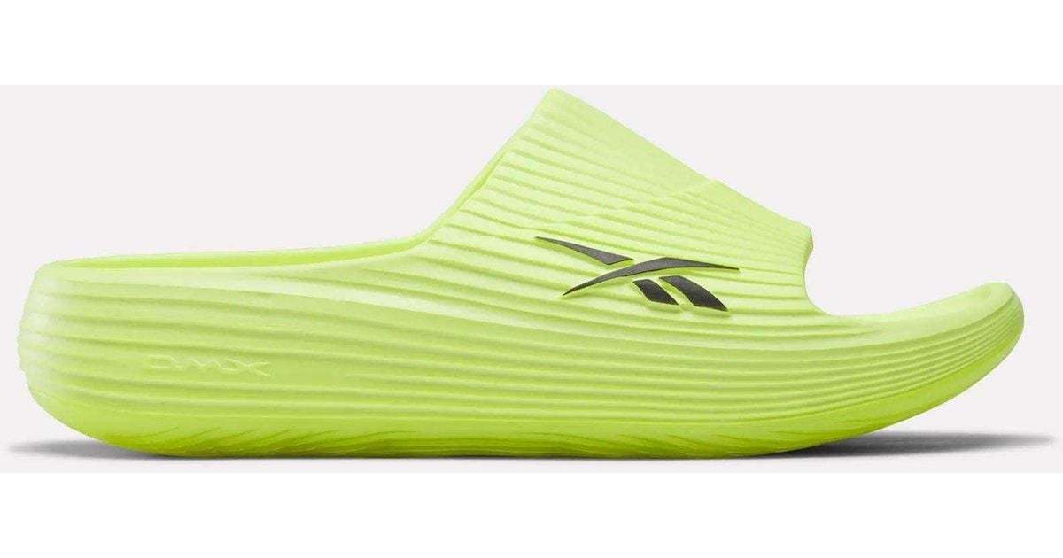 Slide Reebok Exercise Reebok Dmx Recovery Walking Slides in Green | Lyst