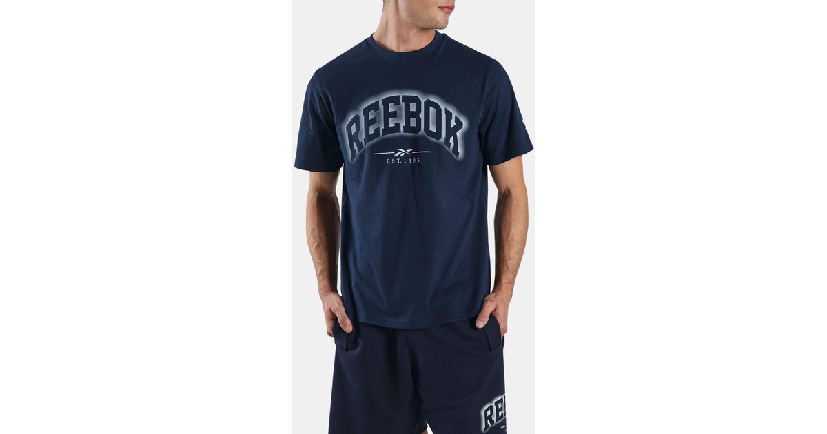 Reebok Shadow Arch T-Shirt in Blue | Lyst UK
