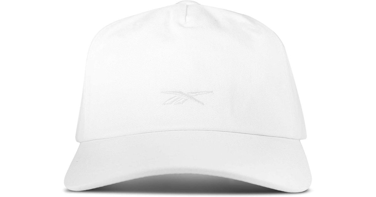 White Reebok Cap Reebok Logo S-Vector Cap in White | Lyst