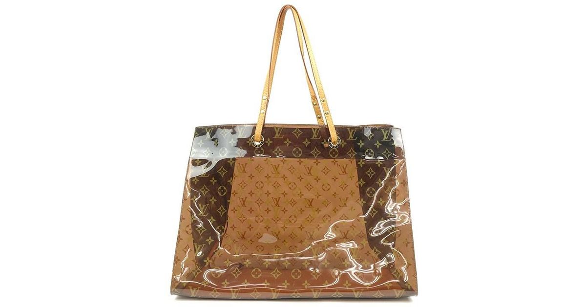 Louis Vuitton Leather Monogram Vinyl Cabas Cruise Tote Bag M50500 in Brown - Lyst