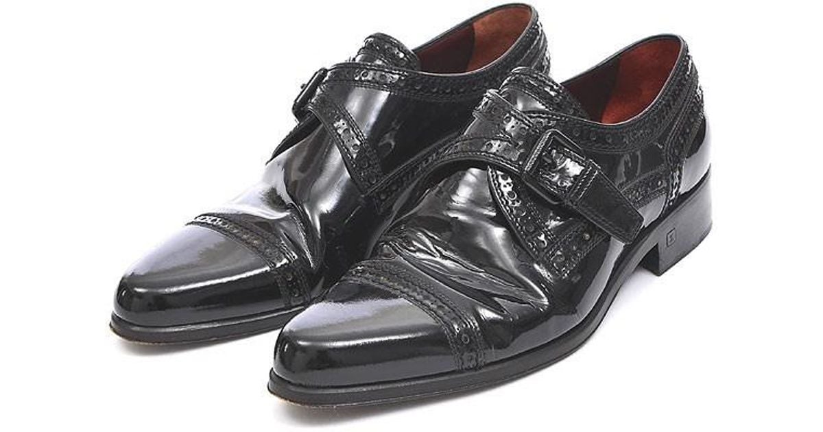 Louis Vuitton Dress Shoes Monk Strap Patent Leather Black # 5 1/2 Shoes for Men - Lyst