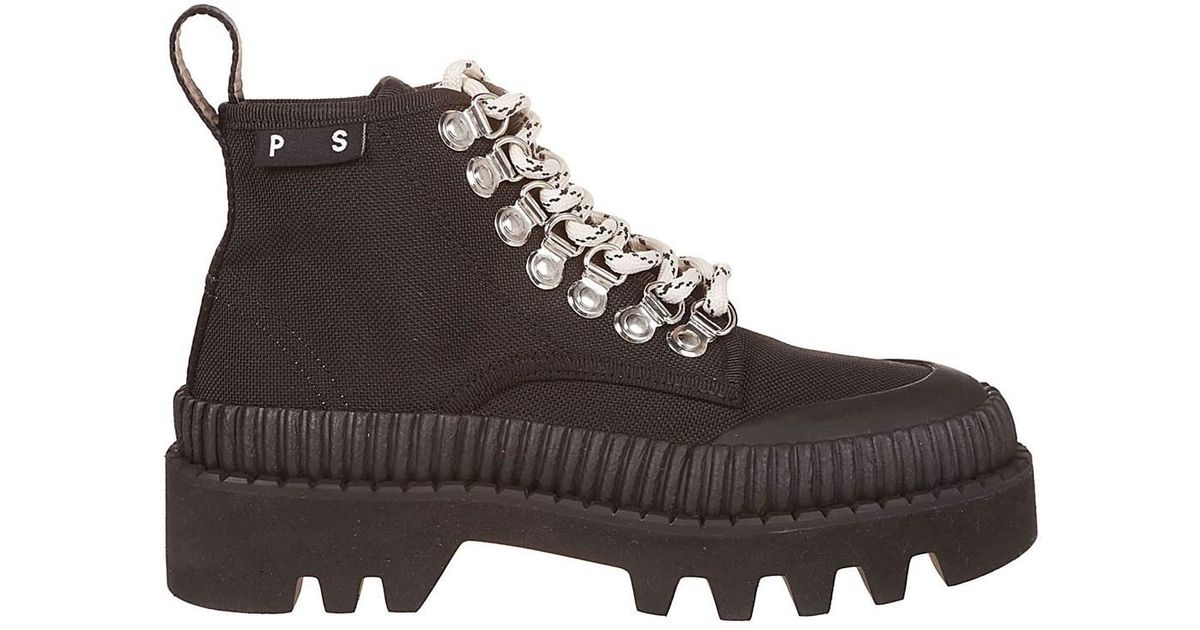 proenza schouler canvas ankle boots