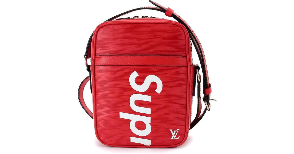 Louis Vuitton Supreme Danube Pm Shoulder Bag Epi Leather M53417 90041135.. in Red - Lyst