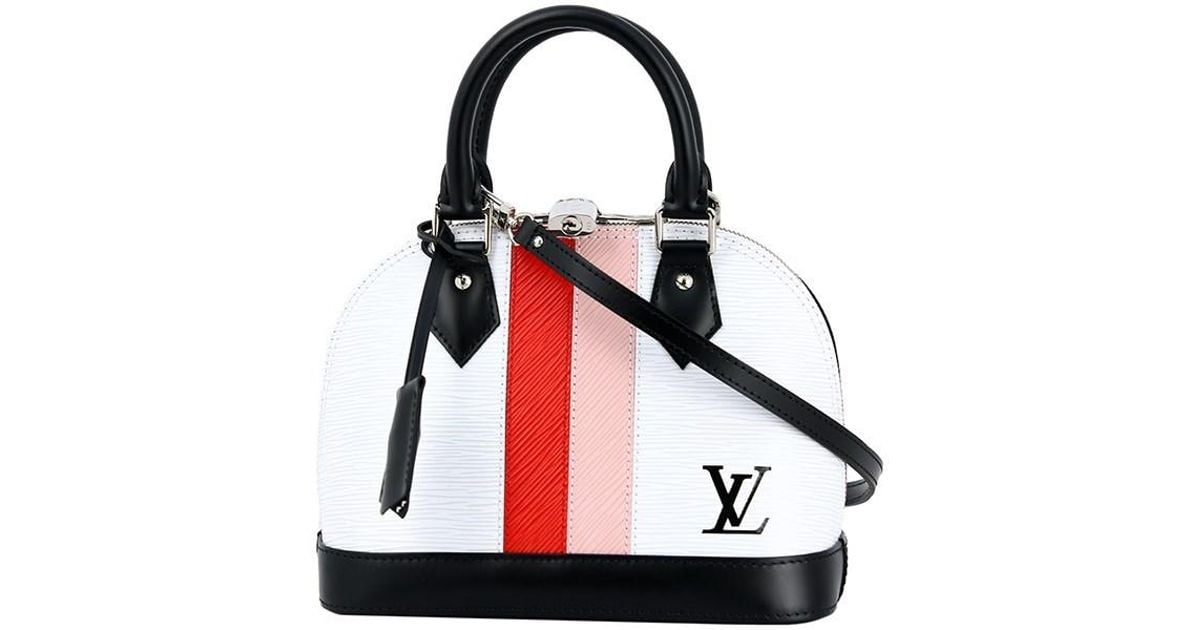 Louis Vuitton Alma Bb Epi Stripe Leather Handbag Shoulder Bag [new] in Black - Lyst