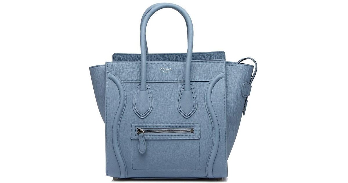 celine micro luggage blue