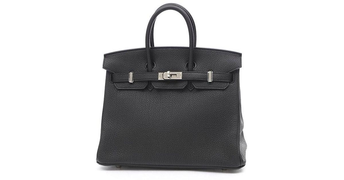 birkin 25 black togo