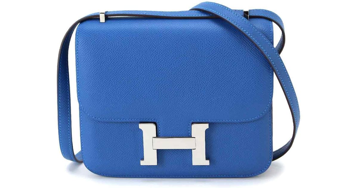 hermes blue handbag