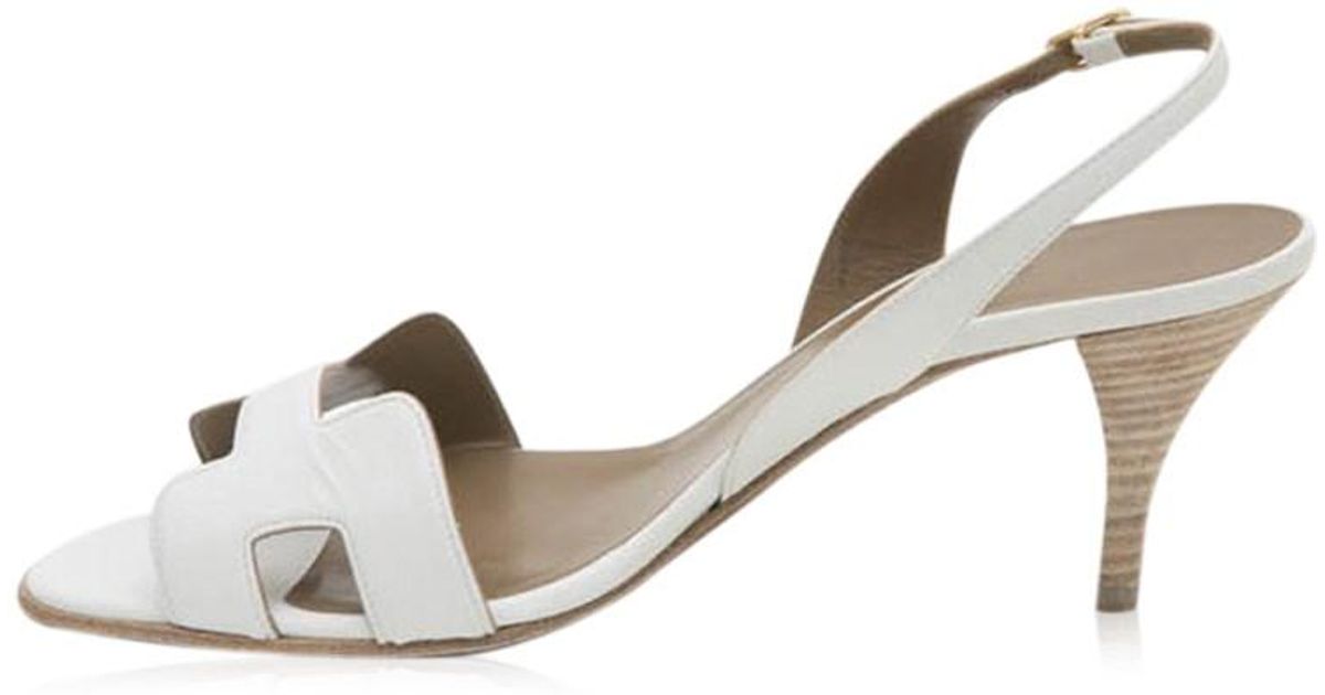 hermes sandals with heels