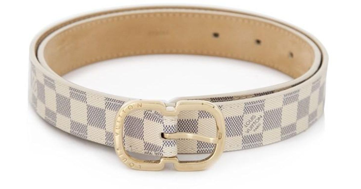 damier azur belt