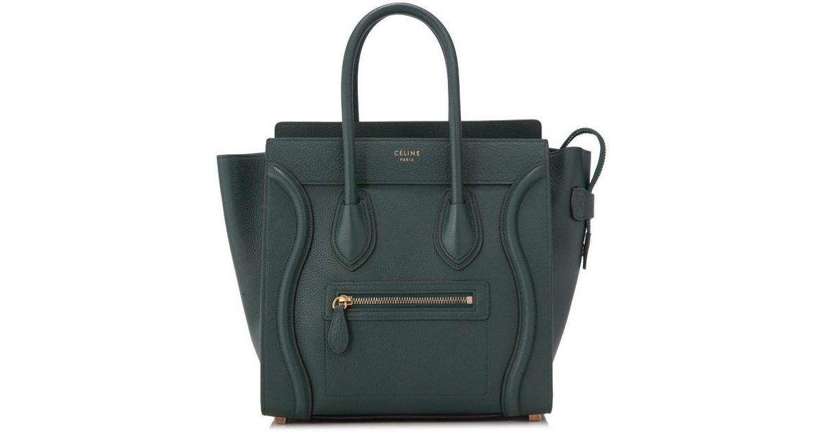celine luggage green