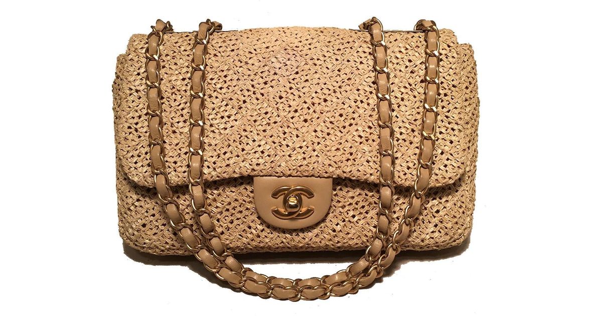 chanel raffia