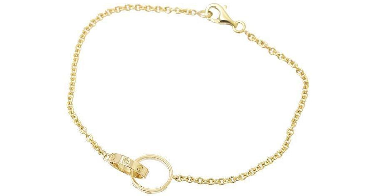 Lyst Cartier Baby Love Bracelet 18k K18 Yg Yellow Gold 750 Lyst Cartier Baby Love Bracelet 18k K18 Yg Yellow Gold 750 90036192 In Metallic