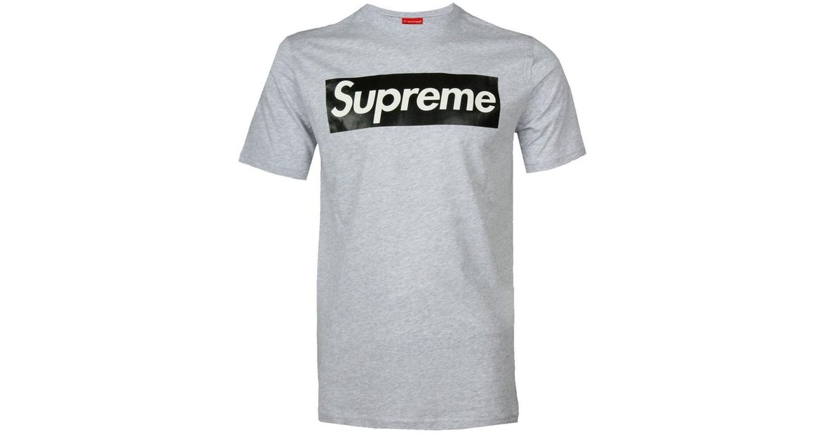 supreme tee grey