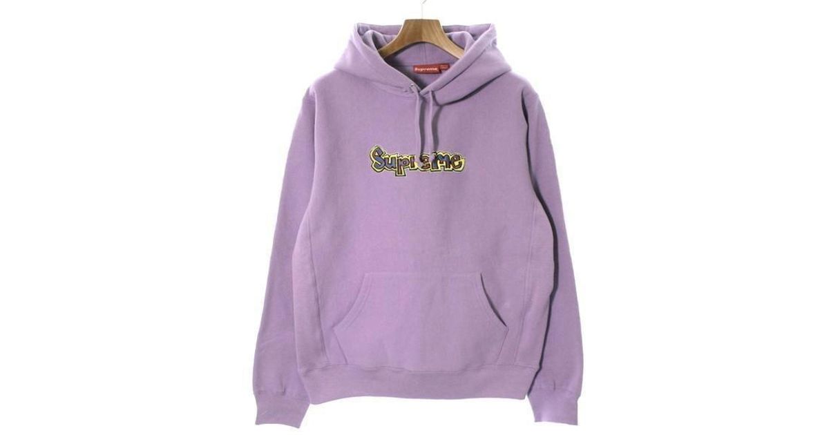 purple supreme hoodie