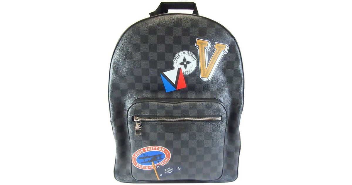 louis vuitton josh graphite damier backpack