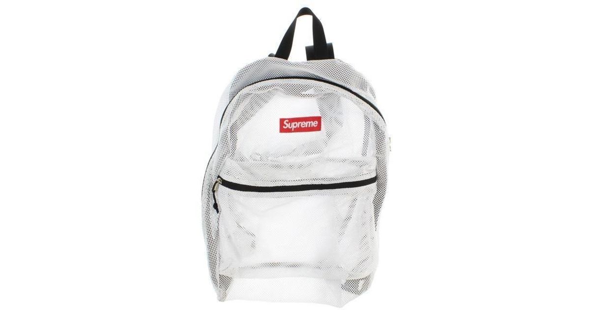 white supreme bag