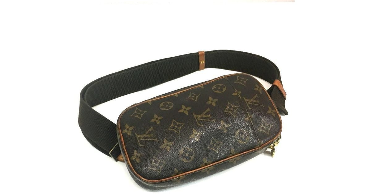 Louis Vuitton Leather Monogram Pochette-gange Men's Bag Body Bag  Monogramcanvas M51870 in Brown for Men - Lyst