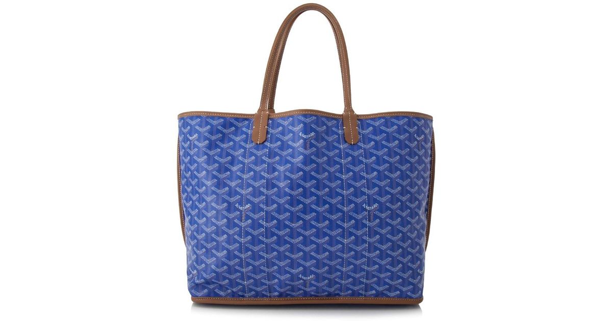 goyard tote bag blue
