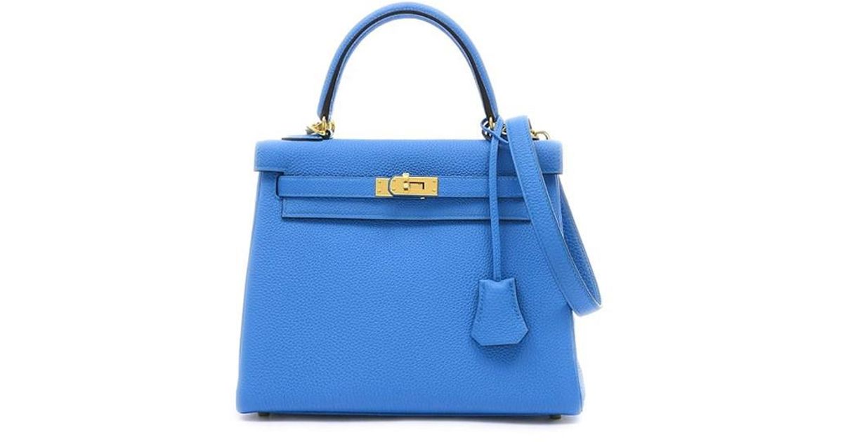 hermes kelly blue zanzibar