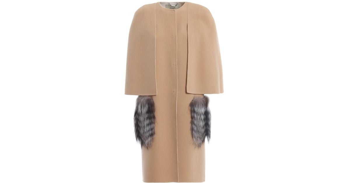 fendi coat with fur pockets