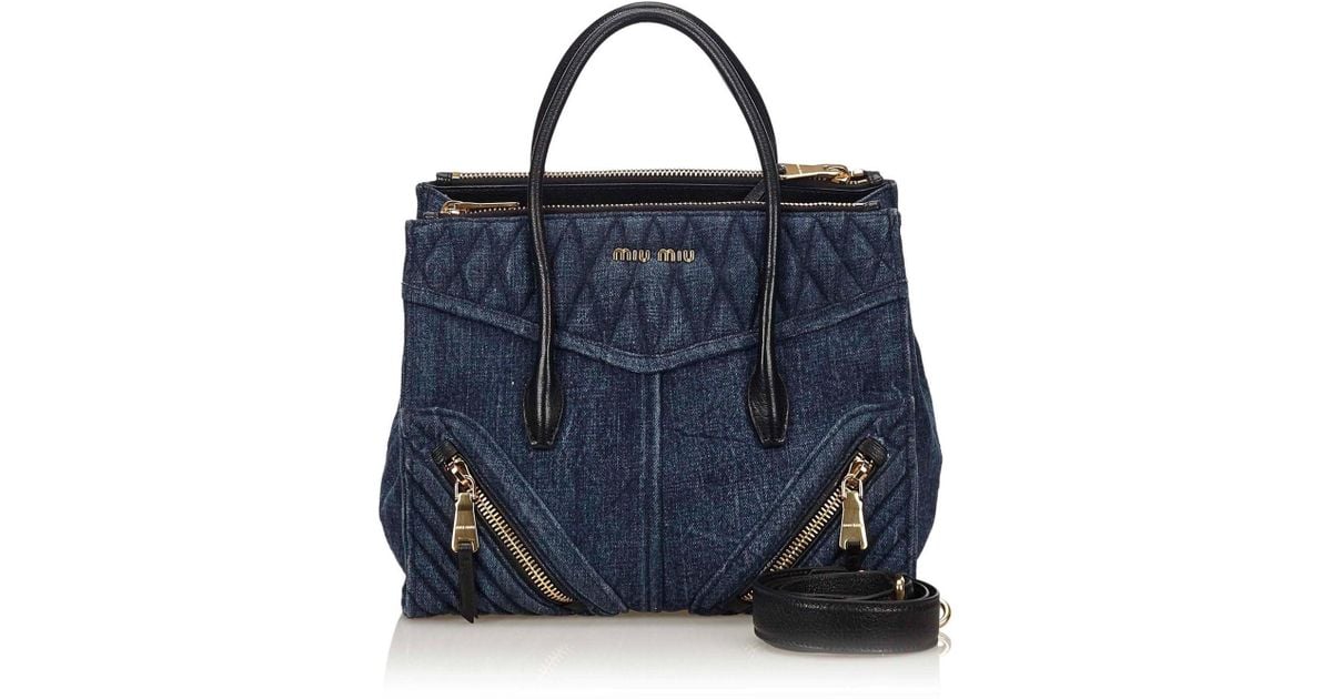 miu miu denim bag