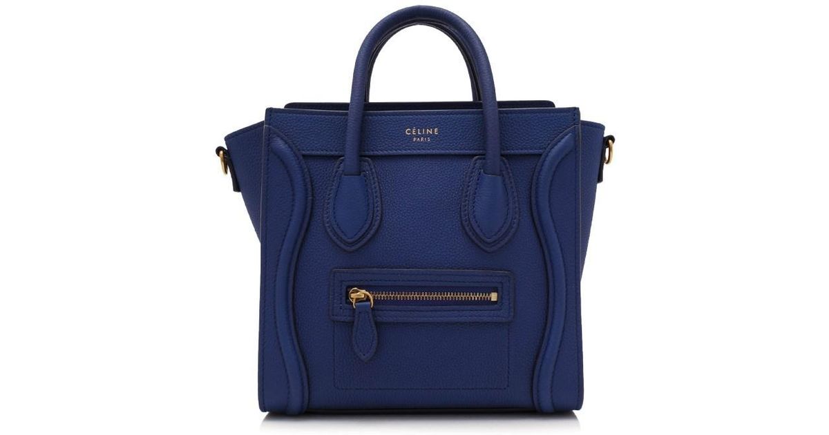 celine blue handbag