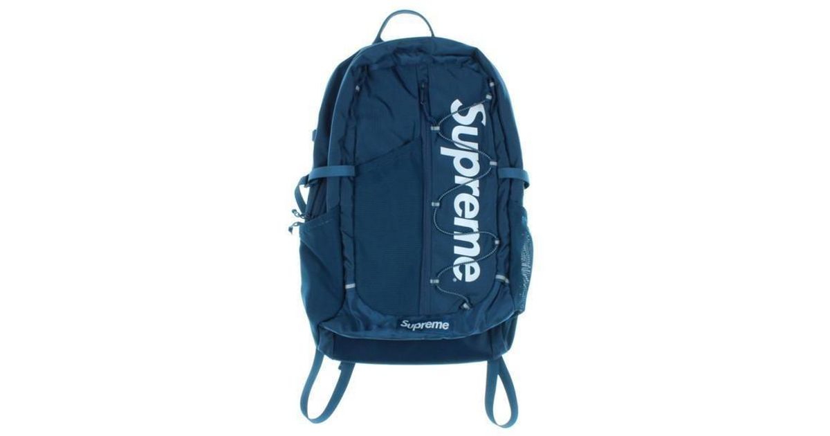 supreme backpack blue