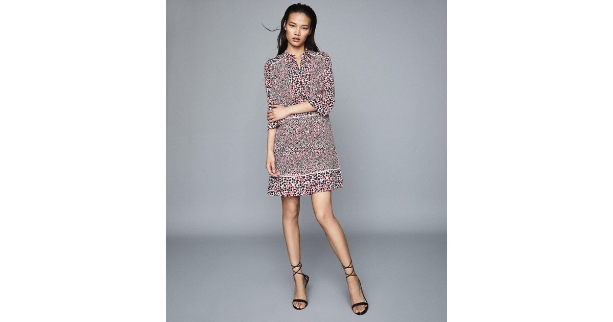 printed tea dress