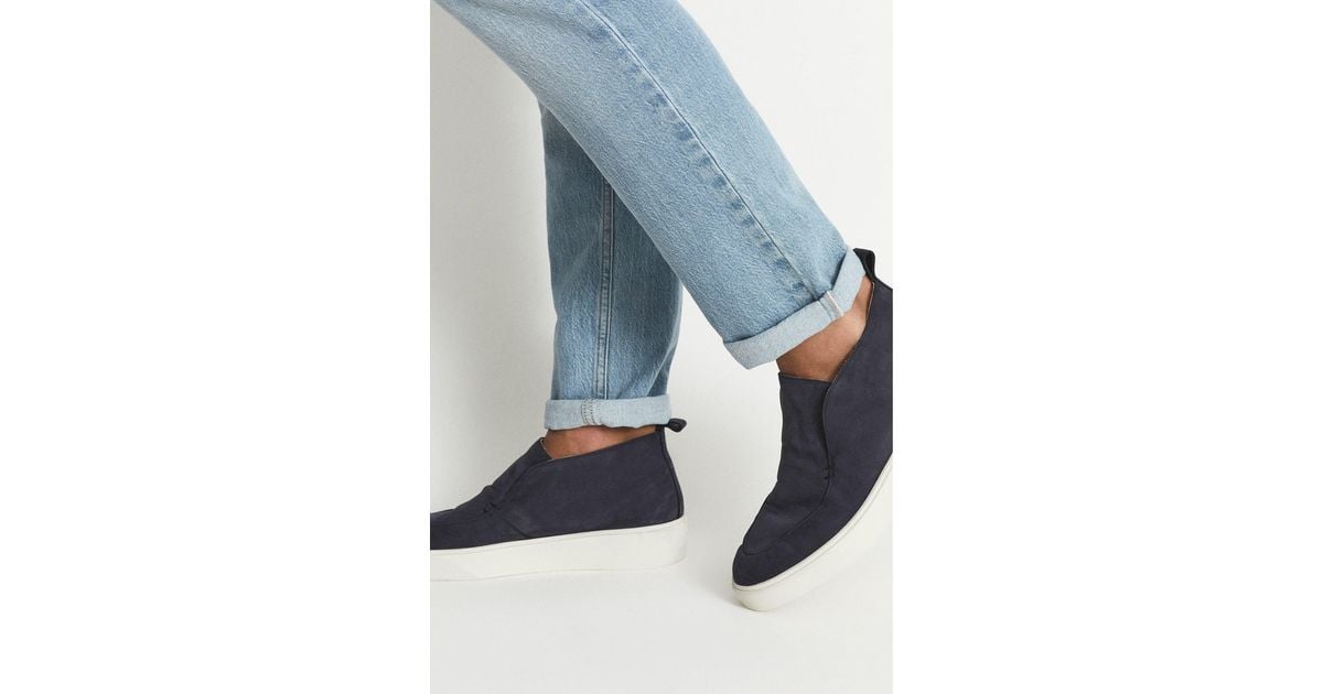 Reiss navy shop shoes