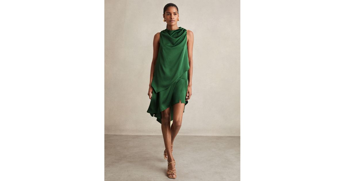slim fit dress slacks Mia Wear Arissa Reversible Silk Charmeuse Slip Dress