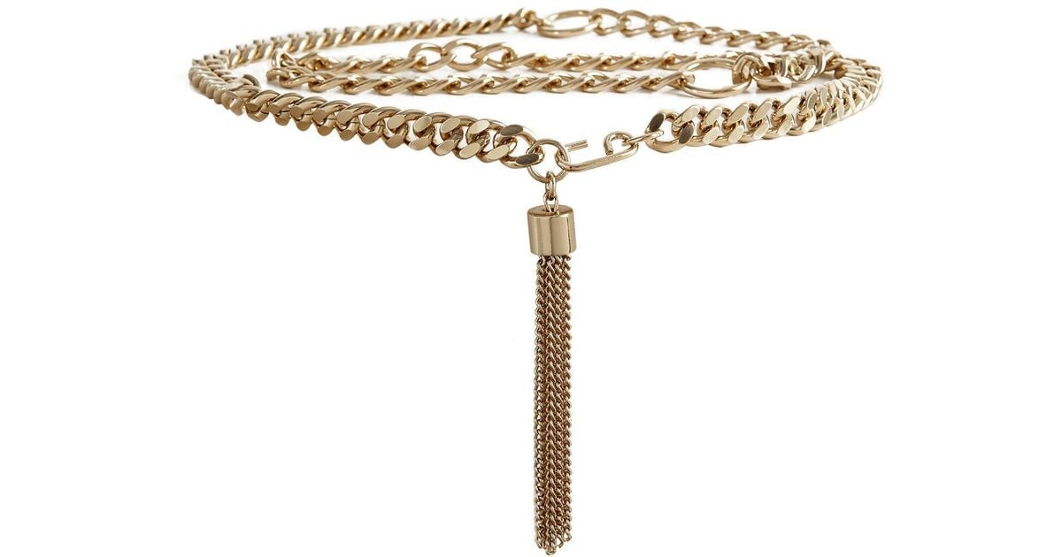 Reiss gold chain belt Clearance