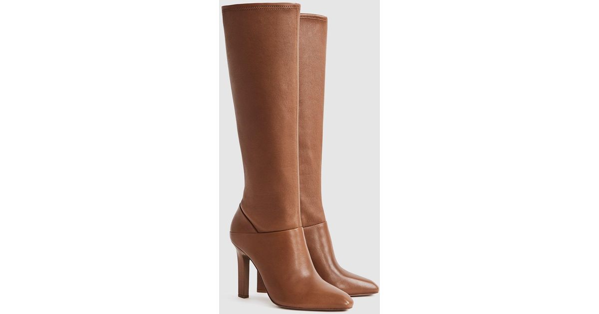 reiss knee high boots