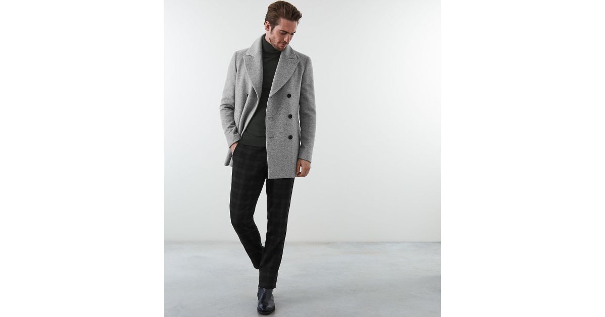 Conffetti Womens Wool Blend Vogue Lapel Belted Outerwear Split Pea Coat