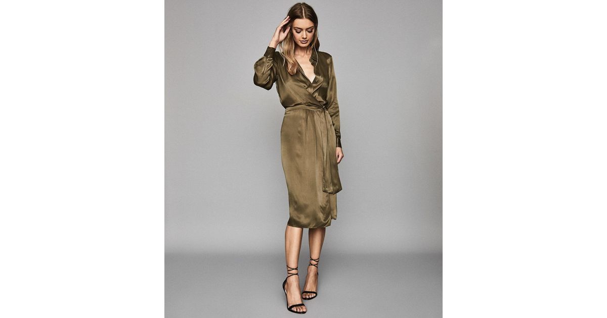 reiss green dress