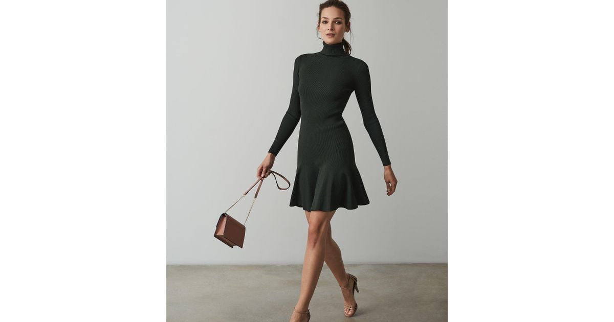 reiss flippy hem dress
