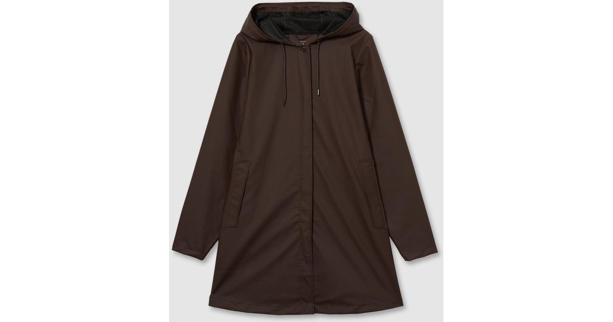 Rains A-Line Raincoat in Brown Lyst UK