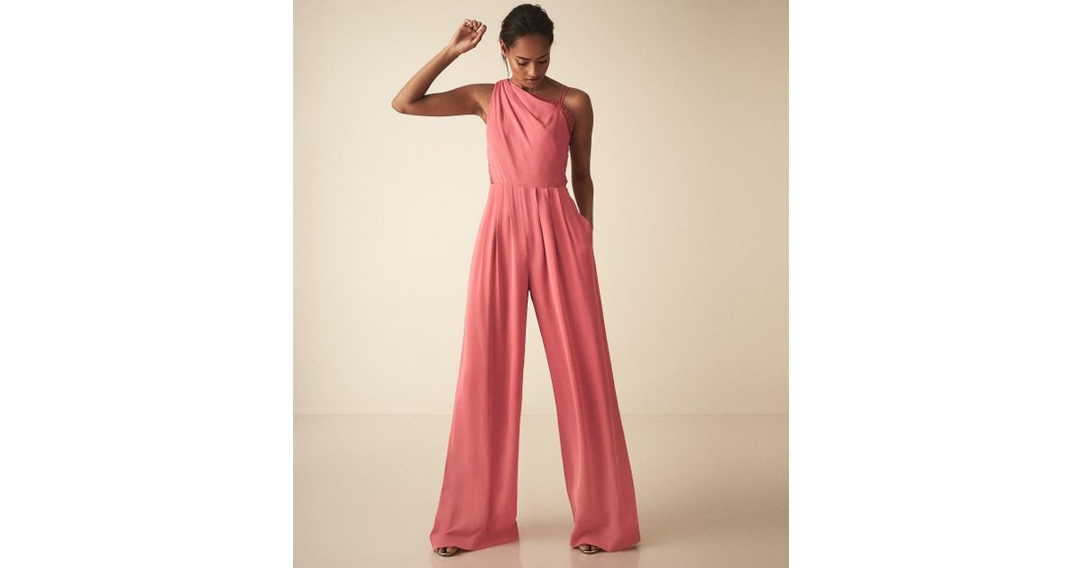 coral pink jumpsuit