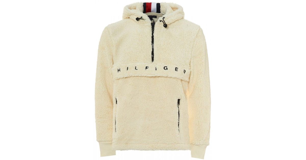 tommy hilfiger overhead teddy lined jacket