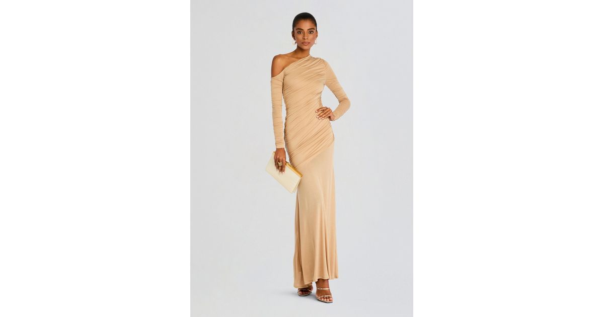 SEROYA Majed Maxi Skirt in Sand