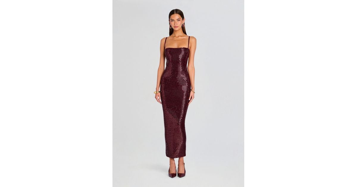 sweetheart knitted dress Sweetheart Rhinestone Sheer Corset Column Knit Dress with Sweep Train