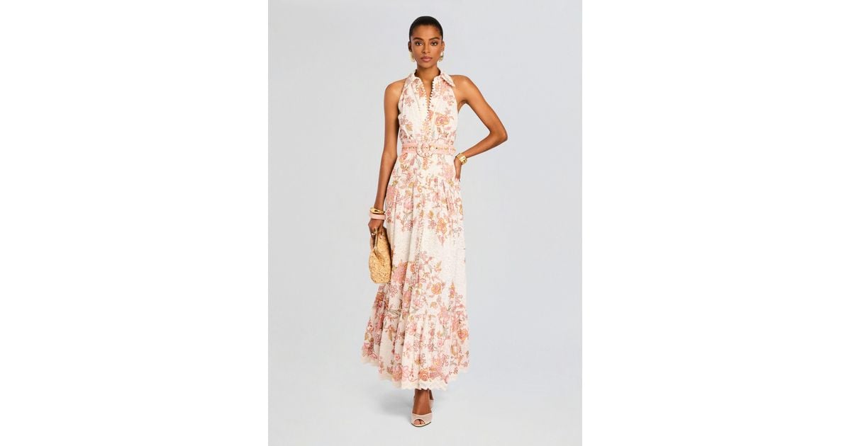 Hemant & Nandita Niti Long Shirt Dress in White | Lyst